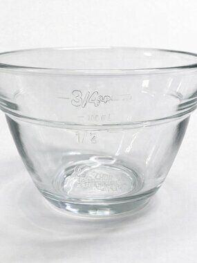The Pampered Chef 3/4 Cup Glass Prep Bowl EUC Replacement No Lid